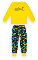 Пижама детская для мальчика GABBI Shark Желтый на рост 128 (13335) z117-2024