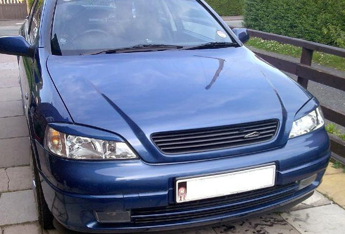 Накладки на фары (реснички) Опель Астра G (Opel Astra G), тюнинг ...