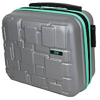 Дорожный бьюти-кейс з кодовым замком My luggage GD S1645435 16L Серебристый z117-2024