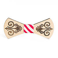 Деревянная галстук бабочка Gofin С гравировкой узор Gbd-387 TV, код: 7474594