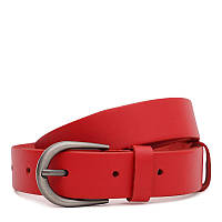 Женский кожаный ремень Borsa Leather 100v1genw39-red красный z117-2024