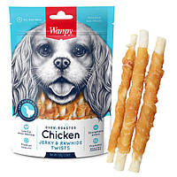 Лакомство для собак Wanpy Chicken Jerky Rawhide Twists 100 г (6927749810919) NB, код: 7803408