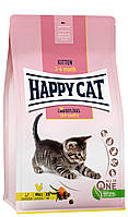 Сухой корм для котят c 2 до 6 месяцев с чувствительным пищеварением Happy Cat Kitten Geflugel LW, код: 7829334