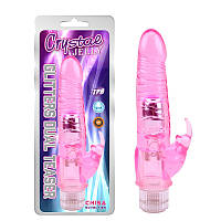 Рожевий мультишвидкісний вібратор Glitters Dual Teaser Chisa SC, код: 8173639