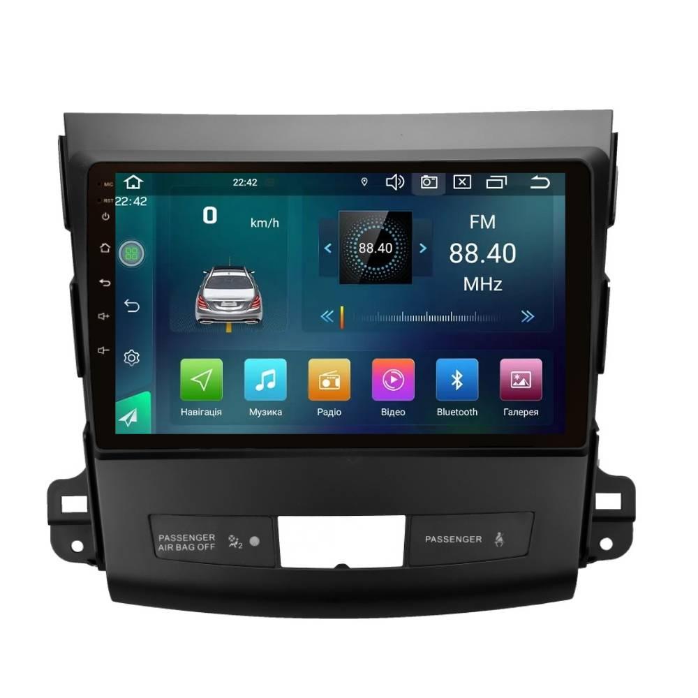 Штатна магнітола CYCLONE C9 CPL GSM 2+32 GB CARPLAY 4G Mitsubishi Outlander XL 2006-2012 Rockford z118-2024