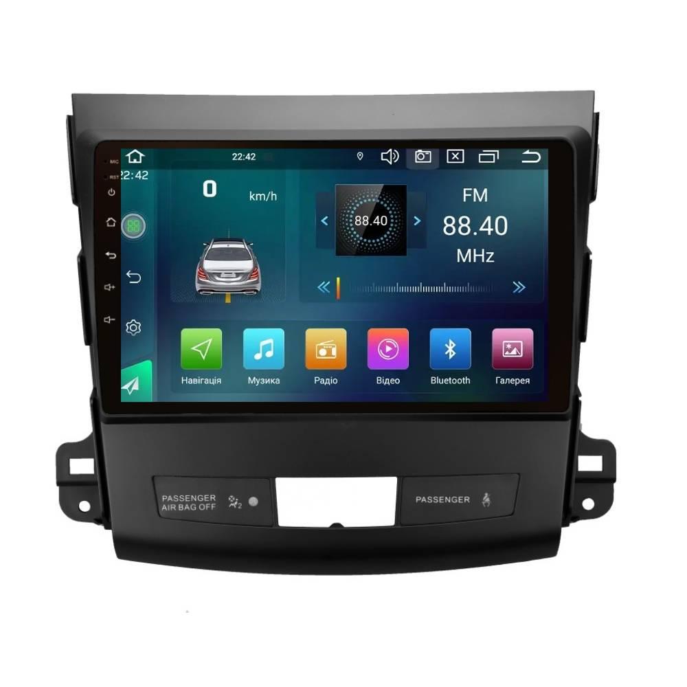 Штатна магнітола CYCLONE C9 CPL 2+32 GB CARPLAY Mitsubishi Outlander XL 2006-2012 Rockford z118-2024