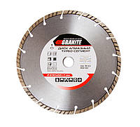 Диск алмазный GRANITE SEGMENTED TURBO 230х2,8 мм 22-24% 6600 об/мин (9-01-230) z118-2024