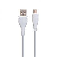 Кабель Borofone BX18 Micro-USB 1 m White GG, код: 7827304