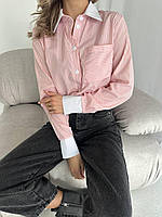 Женская рубашка в стиле ZARA в полоску