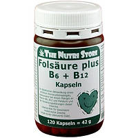 Фолиевая кислота The Nutri Store Folic Acid + В12 + В6 120 Caps ФР-00000020 SX, код: 7517776