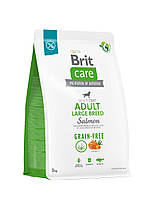 Корм Brit Care Grain Free Adult Large Breed Salmon сухой с лососем для собак крупных пород 3 кг z118-2024