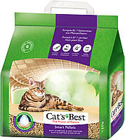 Наполнитель для кошачьего туалета Cat's Best Smart Pellets Древесный комкующий 2.5 кг (5 л) ( UL, код: 7581613