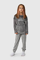 Пижама для девочки Mihra kids 13351-8 6-7 лет Серый (2000990108685) z115-2024