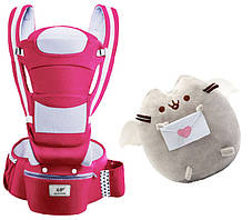 Хіпсит, Ерго-рюкзак, кенгуру-переноска Baby Carrier 6 в 1 Червоний і Пушин кет із листом (n-13 KB, код: 2734945