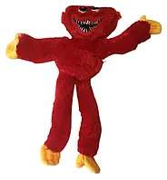 М'яка іграшка обіймашка Хагі Ваги монстр із плюшу 40 см з липучками на лапках Huggу-Wuggу червона