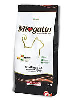 Корм Morando Miogatto Sterilizzati сухой с курицей для стерилизованных котов 10 кг QT, код: 8451091