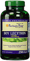 Лецитин из сои Puritans Pride 1200 мг 250 гелевых капсул (30988) PI, код: 1535871