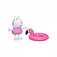 Фигурка Peppa Pig «Сюзи с кругом Фламинго»