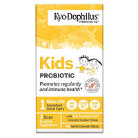 Комплекс для профилактики пищеварения у детей Kyolic Kyo-Dophilus Kids Probiotic 60 Chewable Tabs Vanilla