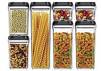Набор пластиковых контейнеров для круп 7 контейнеров Food storage container HMD 212-8728657 z118-2024