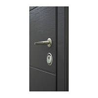 Входная дверь Министерство дверей 2050х960 мм Дуб грифель / пломбир (ПБ-202 R) z118-2024