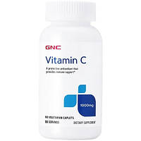 Вітамін C для спорту GNC Vitamin C 1000 mg 100 Veg Caplets BM, код: 7520305