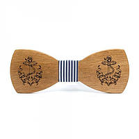 Дерев'яна Краватка Метелик Gofin Морська C Якір Gbdh-8229 KB, код: 2341222