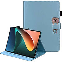 Чехол-книжка Animal Wallet Xiaomi Mi Pad 5 Mi Pad 5 Pro Bear Голубой BM, код: 8101907