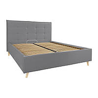 Кровать Richman Monica VIP Wood На ножках 140 x 200 см Simple Серый z113-2024