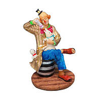 Настольная фигурка Клоун со свинкой 14 см AL226611 Veronese IN, код: 8288956