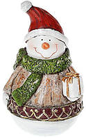 Статуетка Сніговичок із подарунком 14.5 см Bona DP43014 PZ, код: 6674663