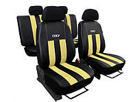 Авто чехлы комбинированые Seat Cordoba (2002-2008) POK-TER GT line с бежевой вставкой z118-2024