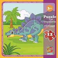 Пазлы детские Динозавры G-Toys LD08 12 элементов NX, код: 8365460