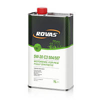 Моторное масло Rovas 5W-30 С3 504 507 синтетика 1 л (73606) ET, код: 8294575