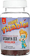 Витамин D3 для детей Vitables Vitamin D3 for Children 60 Vegetarian Gummies Strawberry HH, код: 8065727