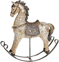 Фигурка декоративная Рождественская лошадка 23х6х24 см BonaDi DP99058 BM, код: 8259693