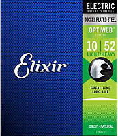 Струны для электрогитары Elixir 19077 Optiweb Nickel Plated Steel 10 52 NB, код: 7291147