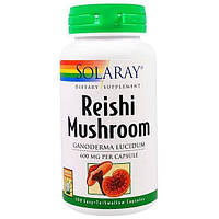 Грибний комплекс Solaray Reishi Mushroom 600 mg 100 Caps SOR-01505 IN, код: 7519936