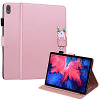 Чехол-книжка Animal Wallet Lenovo Tab P11 TB-J606 P11 Plus TB-J616 Rabbit Розовое золото GG, код: 8101901