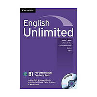 Книга Cambridge University Press English Unlimited Pre-Intermediate teacher's Pack teacher's Book with DVD-ROM