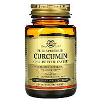 Куркумин Curcumin Solgar полный спектр 30 гелевых капсул IX, код: 7701550