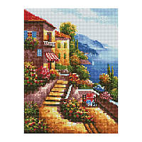 Алмазна мозаїка Морське узбережжя Rainbow Art EJ1352 40х30 см SC, код: 8262697