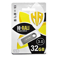 Флеш-накопитель USB3.0 32GB Hi-Rali Shuttle Series Silver (HI-32GB3SHSL) TR, код: 6704380