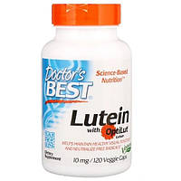 Лютеин Doctor's Best Lutein with OptiLut 10 mg 120 Veg Caps DRB-00143 NB, код: 7525151