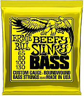 Струны для бас-гитары Ernie Ball 2840 Beefy Slinky Bass Nickel Wound 65 130 NX, код: 6557086