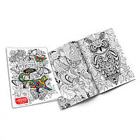 Комплект креативного творчества Раскраска Антистресс Danko Toys RA-01 с фломастерами Белый IN, код: 8240080