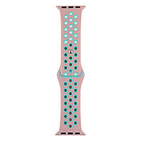 Ремешок для Apple Watch Band Silicone Nike + Protect Case 38 40mm Розово-Бирюзовый IN, код: 6974365