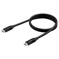 Кабель Edimax UC4 V2 USB-C-USB-C Thunderbolt3 240W 20V 5A 1.0 м Black (UC4-010TB) QT, код: 8381971