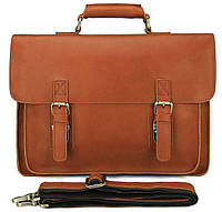 Кожаный портфель матовый Vintage 14937 Коричневый OB, код: 1331674