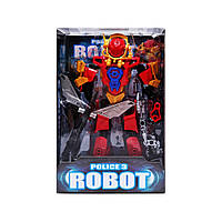 Детская игрушка Робот Police 3 Bambi 2018-26 с оружием Красный LW, код: 8246004
